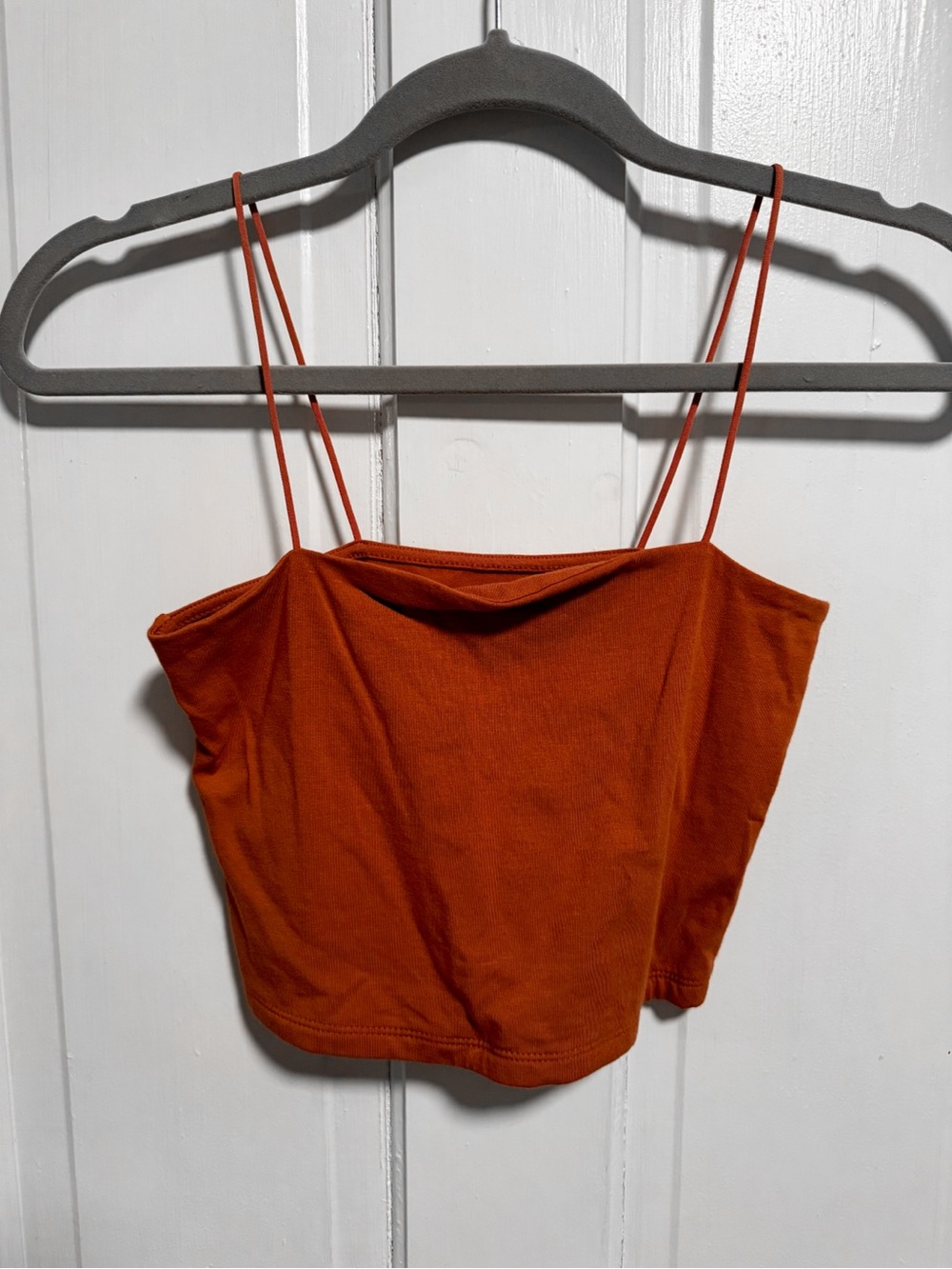 Aeropostale Rust Orange Spaghetti Strap Crop Cami